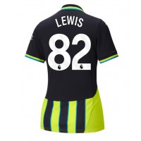 Manchester City Rico Lewis #82 Vieraspaita Naiset 2024-25 Lyhythihainen